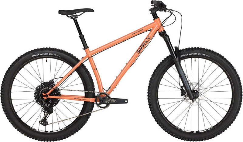 Surly Karate Monkey Front Suspension Bike - 27.5" Steel Peach Salmon Sundae Small